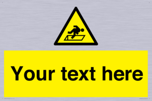 Custom Warning Hatch Sign